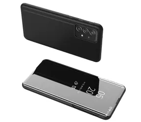 Hurtel Clear View Case černá / Flipové pouzdro / Průhledné okénko / Samsung Galaxy A73