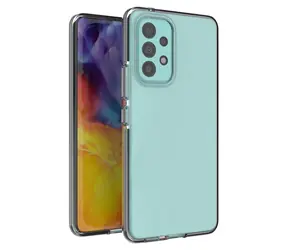 Hurtel Spring Case černá / TPU gelové pouzdro / Samsung Galaxy A73 / barevný rámeček