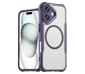 Hurtel Leading Series MagSafe fialová / Kryt / Apple iPhone 16 Plus / Silikon