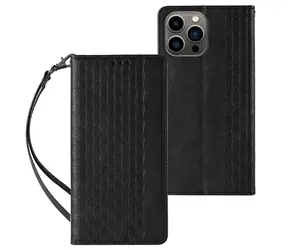 Hurtel Magnet Strap Case černá / Pouzdro / Samsung Galaxy S23 Ultra