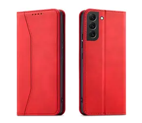 Hurtel Magnet Fancy Case pro Samsung Galaxy S23+ červená / Pouzdro / Flipové / Magnetické zavírání