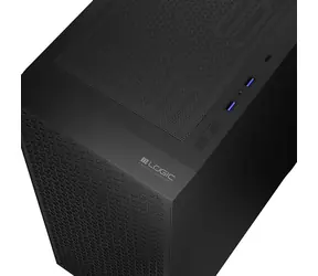 Logic Dart Pro Solid Midi černá / Skříň / Midi Tower / ATX / USB-C 3.2 Gen 2 / 2x USB 3.0 / bez zdroje