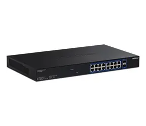TRENDnet 18-portový Multi-Gig switch / Switch / 16x 2.5G RJ-45 / 2x SFP+ / Fanless / Managed