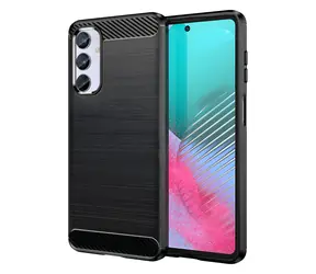 Hurtel Carbon Case Samsung Galaxy M54 černá / Kryt / Karbonový vzor / Ohebný