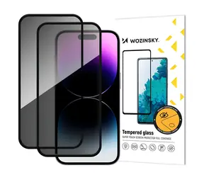 Wozinsky Privacy tvrzené sklo / Ochranné sklo / Privacy filtr / iPhone 17 Pro / 2 ks