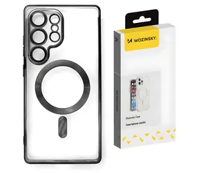Wozinsky Electroplated Case MagSafe černá / Kryt / Samsung Galaxy S25+