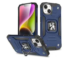 Wozinsky Ring Armor kryt pro Apple iPhone 15 Plus modrá / Kryt / Odolný / S prstencovým úchytem