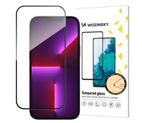 Wozinsky Full Glue / Tvrzené sklo / Apple iPhone 16 / Lepení přes celý displej
