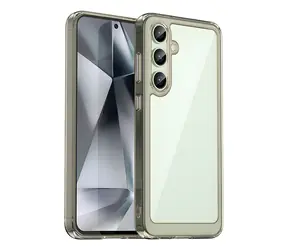 Hurtel Outer Space čirá, černý rámeček / Ochranný kryt / Gelový rámeček / Samsung Galaxy S24 FE
