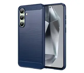 Hurtel Carbon Case modrá / Kryt / Samsung Galaxy S24 FE / Karbonové vlákno