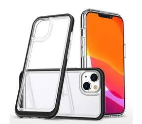Hurtel Clear 3in1 čirá, černý rámeček / Kryt / Apple iPhone 14 Plus / Silikonový 3v1