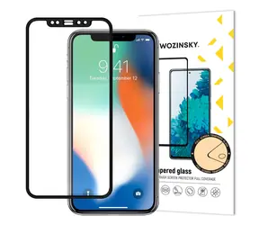 Wozinsky Tvrzené sklo pro Apple iPhone XR/11 černá / Tvrzené sklo / Case Friendly / plně lepené