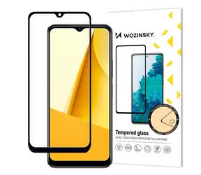 Wozinsky Ochranné tvrzené sklo pro Vivo Y16/Y02s černá / Tvrzené sklo / Full Glue / Lepení přes celý displej
