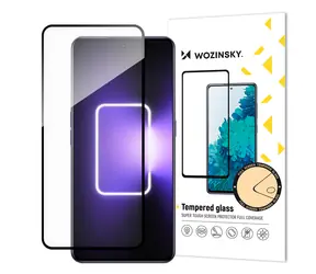 Wozinsky Full Glue Tempered Glass černá / Ochranné tvrzené sklo / Realme GT3/GT Neo 5 / 9H / Lepení přes celý displej