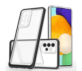 Hurtel Clear 3in1 Case černá / Kryt / Samsung Galaxy A73 / Gelový, 3v1