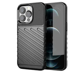 Hurtel Thunder Case odolné TPU pouzdro pro Apple iPhone 13 Pro černá / Pouzdro / Tough / TPU