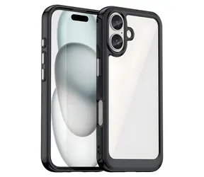Hurtel Outer Space Case černá / Kryt / Apple iPhone 16 Plus / Gelový rámeček