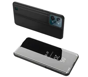 Hurtel Clear View Case pro Realme C31 černá / Flipové pouzdro / Průhledné okénko