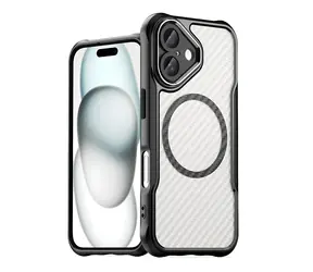 Hurtel Leading Series MagSafe černá / Kryt / Apple iPhone 16 Plus / Silikonový