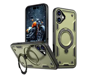 Hurtel Hybrid Armor Trendy zelená / Kryt / Apple iPhone 16 Plus / MagSafe