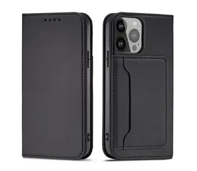 Hurtel Magnet Card Case pouzdro pro Samsung Galaxy S23 černé / Pouzdro / Flipové / Magnetické / Kapsa na kartu