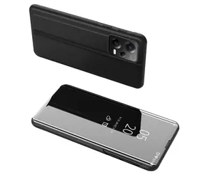 Hurtel Clear View Case pro Xiaomi Redmi Note 12 Pro+ černá / Pouzdro / Flip / Průhledné okénko