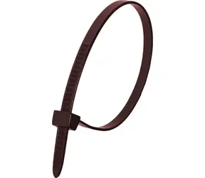 Dedra Kabelové stahovací pásky 7,6 x 370 mm hnědá / 100 ks