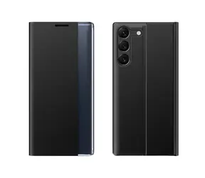 Hurtel Sleep View pouzdro pro Xiaomi POCO C65/Redmi 13C černé / Pouzdro / Flip s okénkem