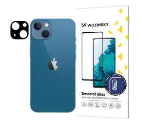 Wozinsky tvrzené sklo na fotoaparát pro Apple iPhone 15 Plus černá / Ochranné sklo / 9H / celoplošné