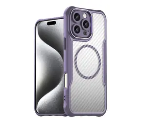 Hurtel Leading Series fialová / Pouzdro / Apple iPhone 16 Pro / Silikonové / MagSafe