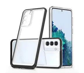 Hurtel Clear 3v1 pouzdro pro Samsung Galaxy S23+ černé / Pouzdro / Silikonové / Průhledné