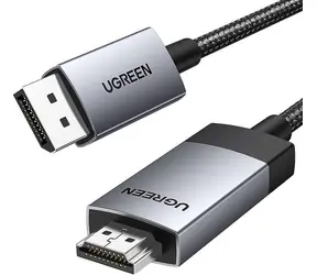 Ugreen 25491 DisplayPort - HDMI 3m šedá / Kabel
