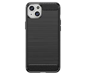 Hurtel Carbon Case černá / Zadní kryt / Apple iPhone 15 Plus / Ohebný, karbonový vzor