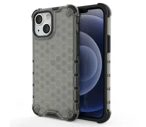 Hurtel Honeycomb Case pro Apple iPhone 13 mini černá / Kryt / Voštinový vzor / TPU nárazník