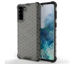Hurtel Honeycomb Case černá / Kryt / Samsung Galaxy S22+