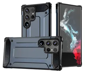Hurtel Hybrid Armor modrá / Odolný kryt / Samsung Galaxy S25 Edge