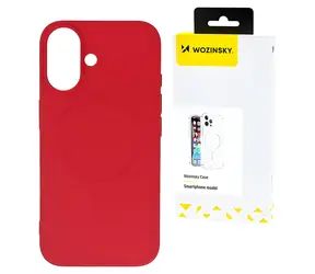 Wozinsky Liquid Silicone Case Samsung Galaxy S24 FE červená / Kryt / MagSafe / Silikon