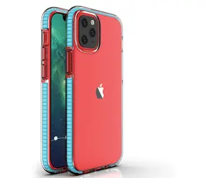 Hurtel Spring Case TPU pouzdro světle modrá / Kryt pro Apple iPhone 13 Pro / Barevný rámeček