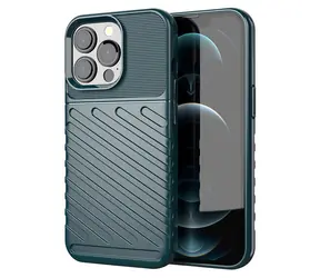 Hurtel Thunder Case pro Apple iPhone 13 Pro zelená / Ochranné pouzdro / Odolné / Flexibilní TPU
