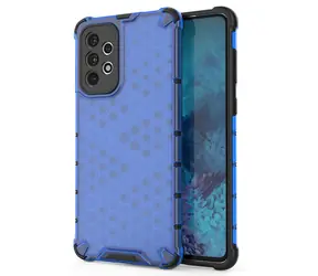 Hurtel Honeycomb Case modrá / Kryt / Samsung Galaxy A73 / Odolný, gelový rámeček