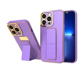 Hurtel Kickstand Case iPhone 12 Pro fialová / Pouzdro / Stojánek