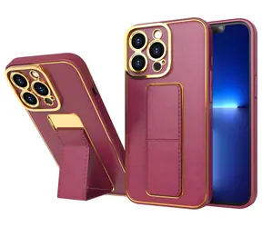 Hurtel Kickstand Case červené / Kryt / Apple iPhone 12 Pro / se stojánkem