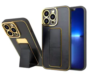 Hurtel Kickstand Case černá / Kryt / Apple iPhone 12 Pro / Stojánek