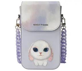 Nimmy Big Eyed Pet 2.0 Rabbit fialová / Pouzdro na telefon / motiv králík