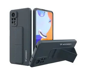 Wozinsky Kickstand Case pro Xiaomi Redmi Note 11 Pro tmavě modrá / Pouzdro / Silikonové / Se stojánkem