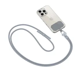 Tech-Protect C5S Rope šedá / Crossbody popruh na telefon / šňůrkový design