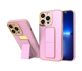 Hurtel Kickstand Case růžová / Pouzdro se stojánkem / Apple iPhone 12, 12 Pro