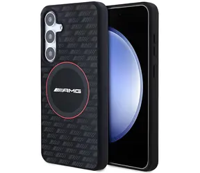 Mercedes AMG Silicone Carbon Pattern černá / Zadní kryt / MagSafe / Samsung Galaxy S24+