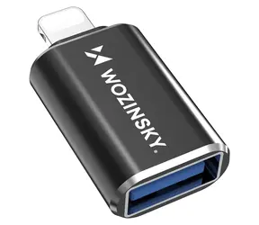 Wozinsky WALA-01 černý / OTG adaptér / Lightning na USB-A