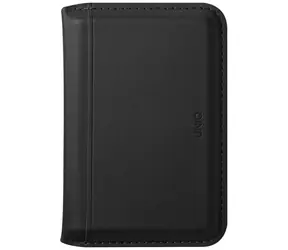 UNIQ Lyden DS černá / Peněženka / RFID / MagSafe uchycení / se stojánkem